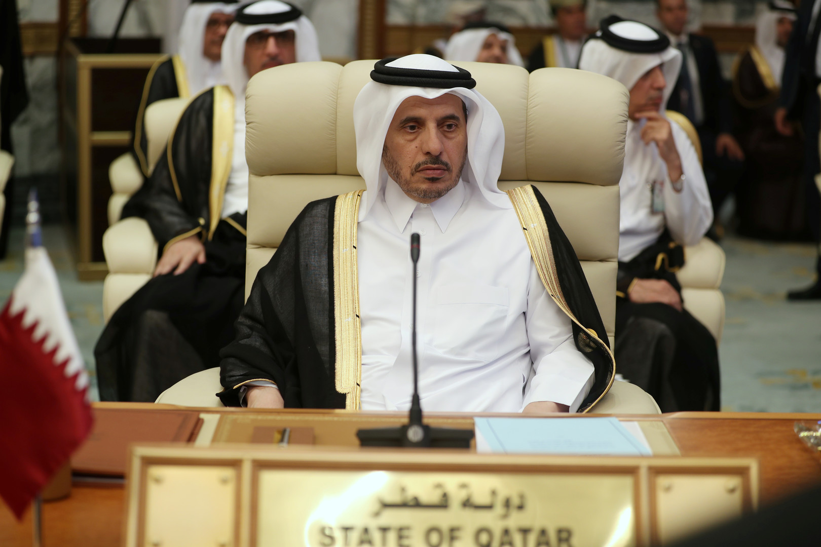 رئيس وزراء قطر وزير داخليتها الشيخ عبدالله بن ناصر بن خليفة آل ثاني