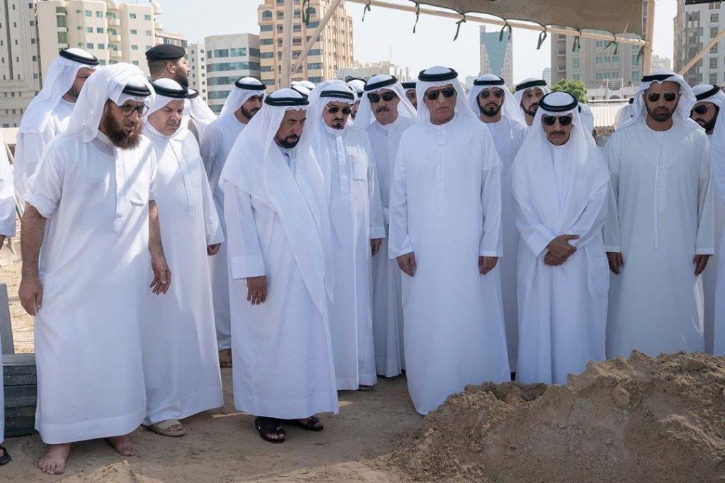 جانب من جنازة نجل حاكم الشارقة خالد بن سلطان القاسمي