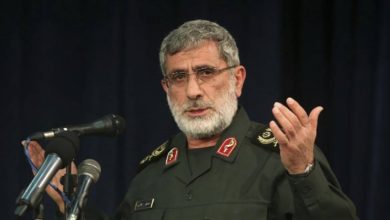 قائد فيلق القدس الإيراني إسماعيل قاآني