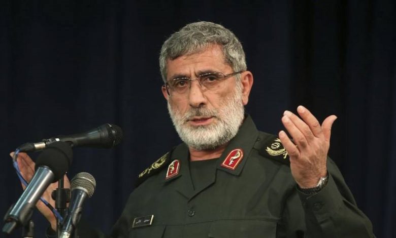 قائد فيلق القدس الإيراني إسماعيل قاآني