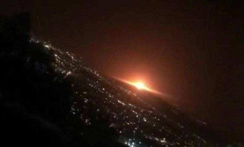 جانب من انفجارات في طهران (أرشيف)