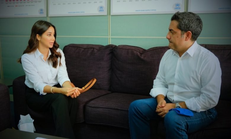 أسيل عمران ضمن فريق المفوضية السامية لدعم اللاجئين