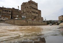 جانب من الفيضانات المدمرة في اليمن