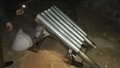 منصة إطلاق صواريخ استهدفت المنطقة الخضراء (أرشيف)