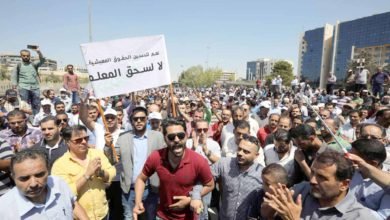 نقابة المعلمين قادت اجتجاجات لإقرار حقوقهم في الأردن