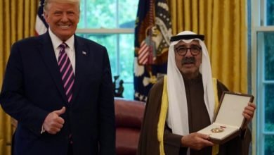 أمير الكويت حصل على وسام الاستحقاق تقديراً لجهوده والشراكة الأمريكية الكويتية