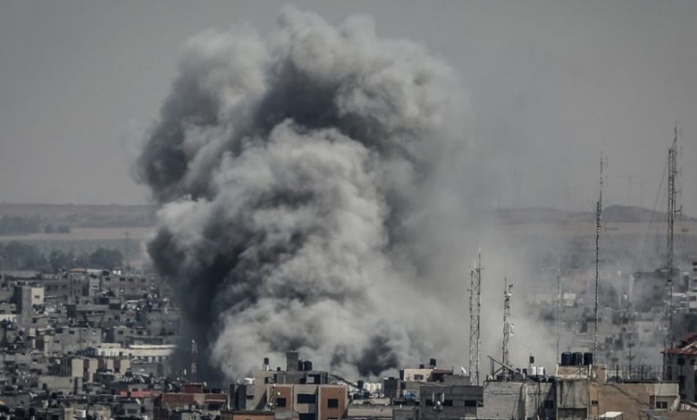 قصف إسرائيلي خلال حرب على غزة