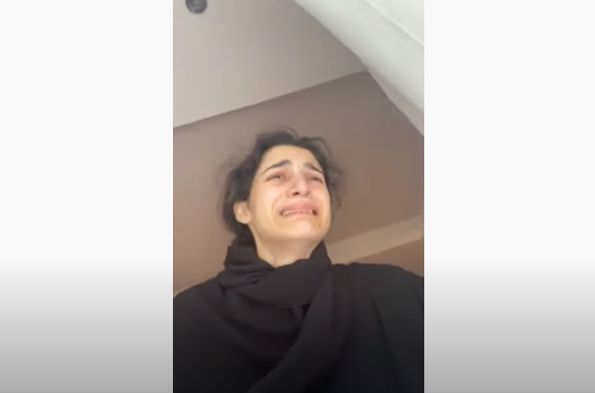 جانب من فيديو استغاثة زينب جوادلي زوجة الشيخ سعيد آل مكتوم