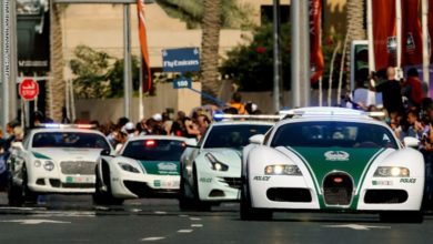 سيارات تابعة لشرطة دبي
