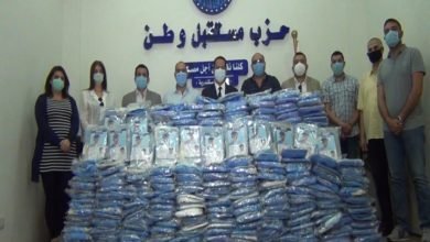 حزب مستقبل الموالي للرئيس السيسي وطن يوزع مساعدات على القرويين المصريين