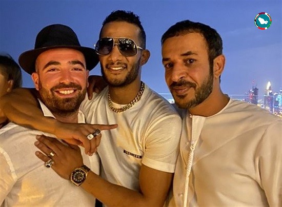 محمد رمضان مع المغني الإسرائيلي
