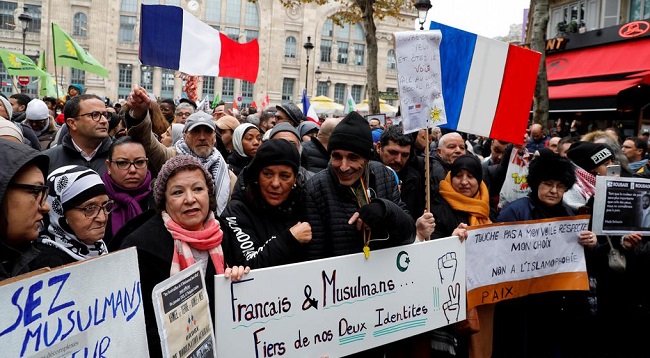 الاعتداءات ضد المسلمين في فرنسا تضاعفت في 2020