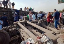 100 جريح بحادث قطار شمال القاهرة