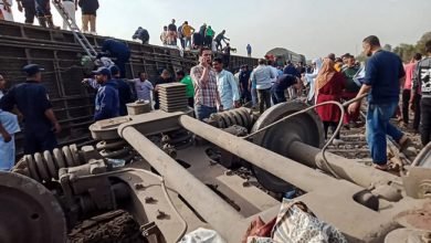 100 جريح بحادث قطار شمال القاهرة