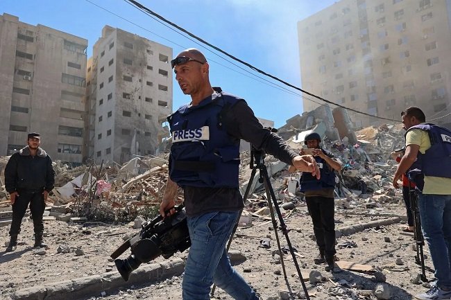 إصابة 170 صحفي فلسطيني خلال العدوان على غزة