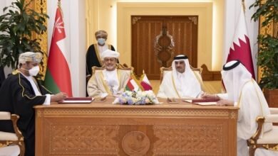أمير قطر وسلطان عمان