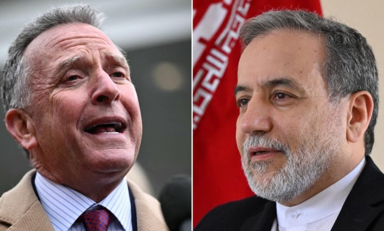 وزير الخارجية الإيراني عبّاس عراقجي ومبعوث الرئيس الأمريكي إلى الشرق الأوسط ستيف ويتكوف