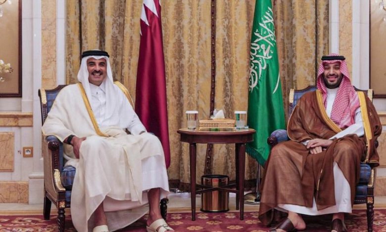 لقاء بن سلمان وتميم