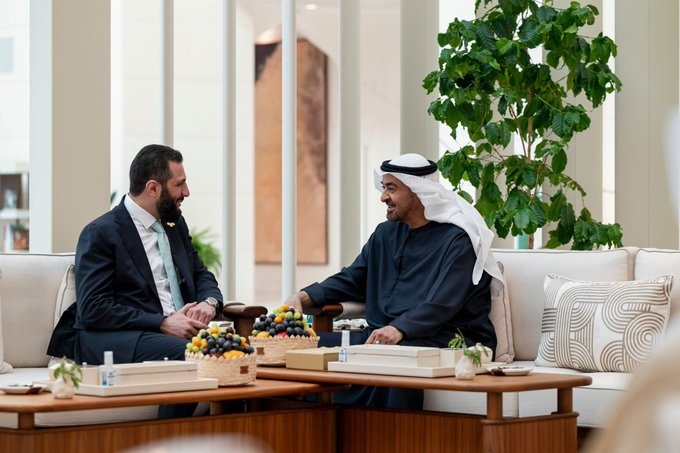 لقاء الشرع و بن زايد