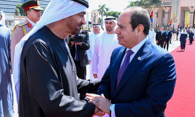 رئيس الإمارات في القاهرة