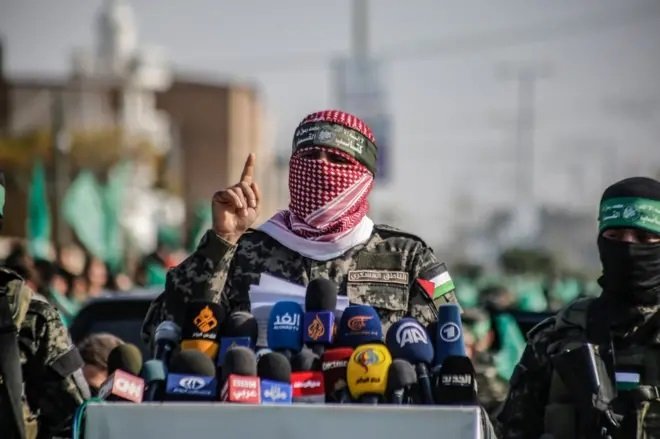 أبو عبيدة المتحدث باسم كتائب عز الدين القسام