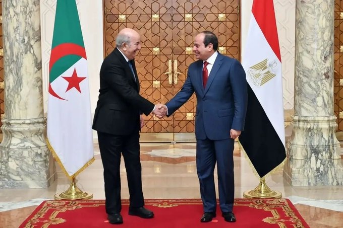 الرئيس الجزائري والرئيس المصري