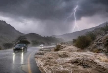 الأرصاد تحذر من أمطار غزيرة وبرَد وسيول في 5 مناطق وامتداد الغبار
