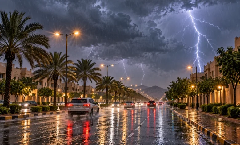 الأرصاد: أمطار غزيرة وسيول على 8 مناطق ورياح نشطة